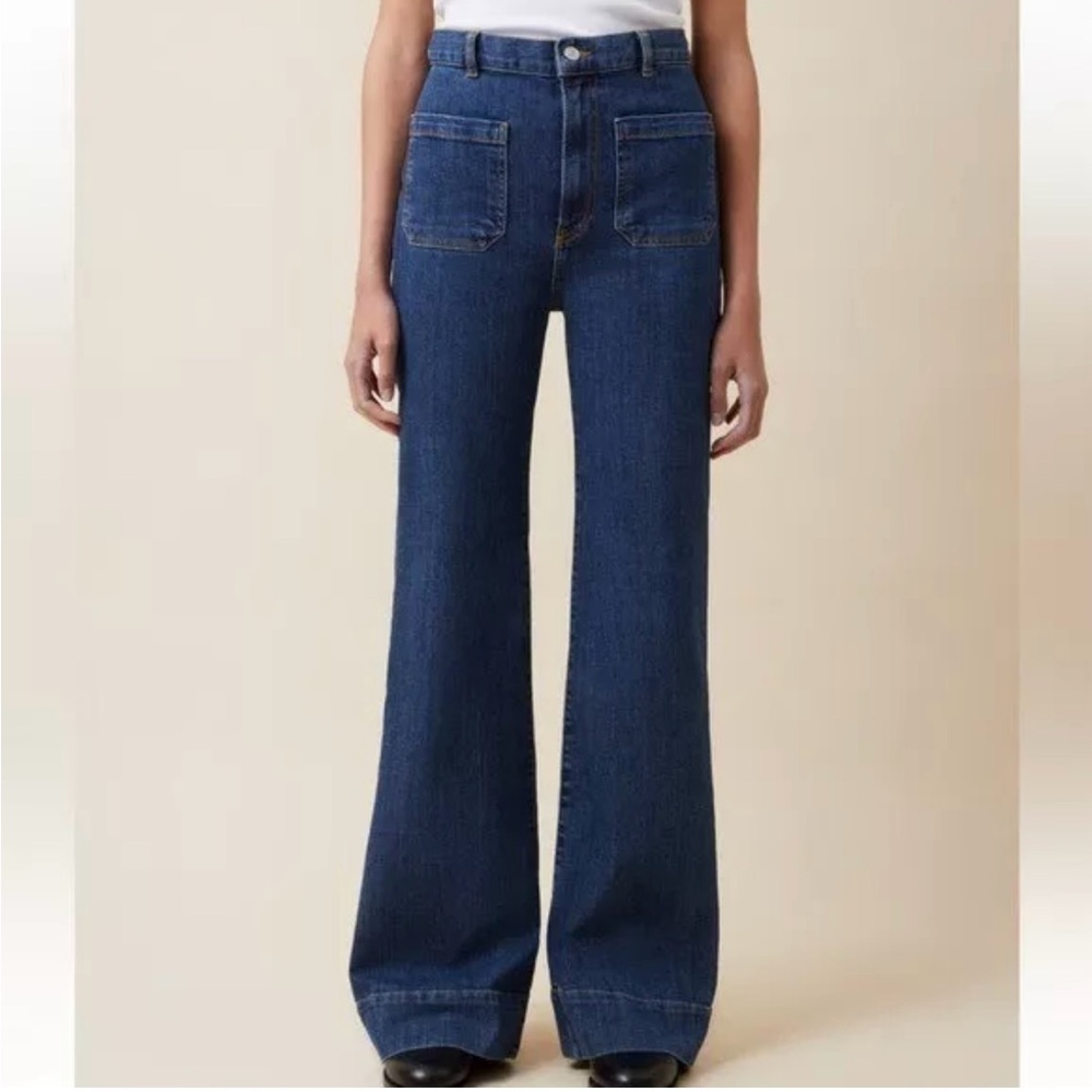 JEANERICA Blue Denim SW012 St. Monica Cropped Jeans Size 29